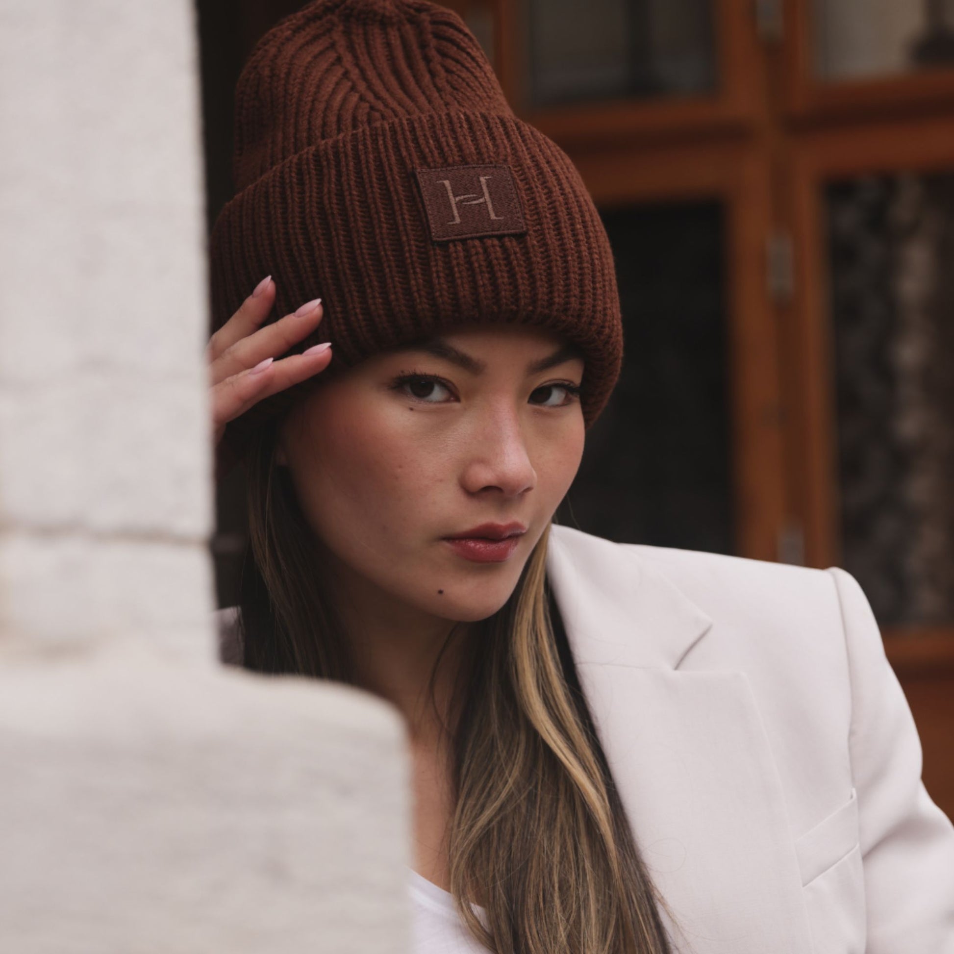 Beanie - Brown - Hermine Hold